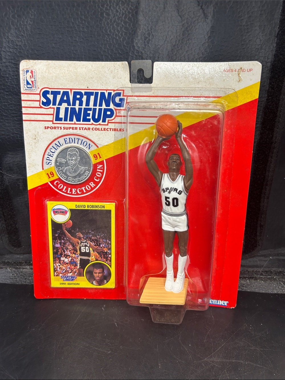 Starting Lineup David Robinson Action Figure - White Spurs Jersey